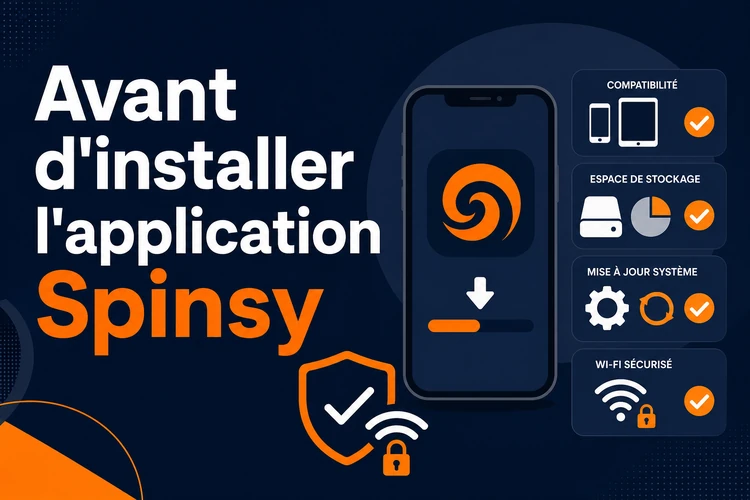 Avant d'installer l'application Spinsy