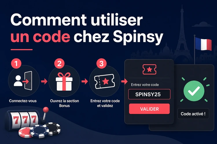 Comment utiliser un code chez Spinsy