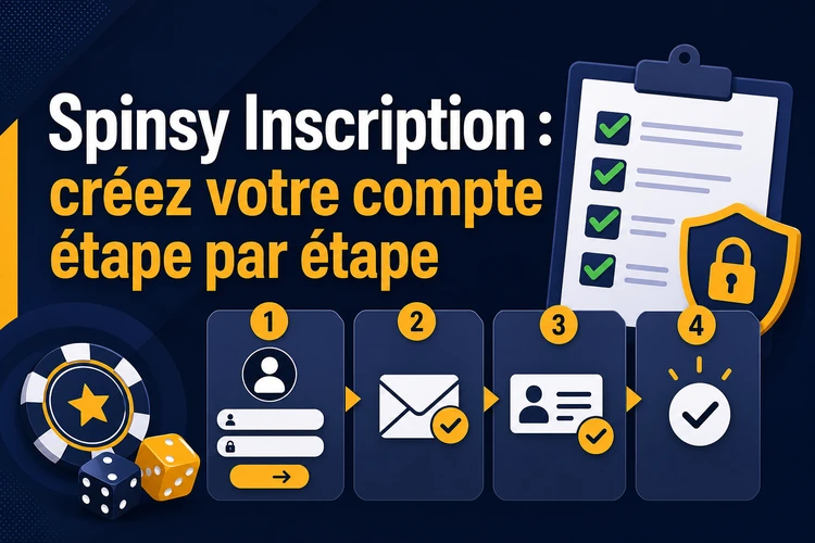 Spinsy Inscription: créez votre compte étape par étape