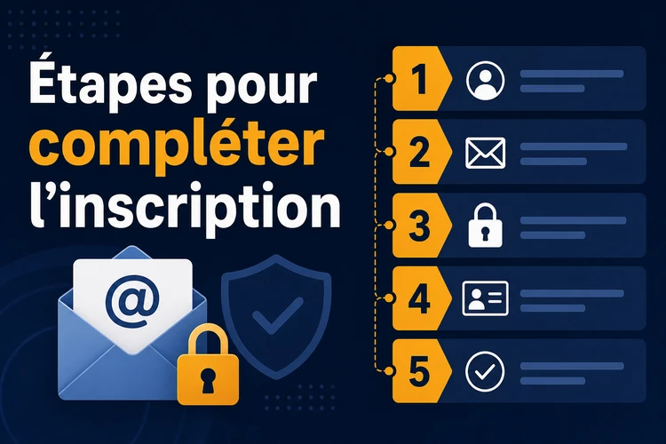 Étapes pour compléter l'inscription