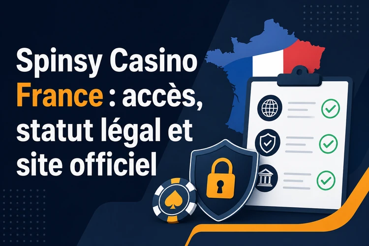 Spinsy Casino France : accès, statut légal et site officiel